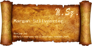 Margan Szilveszter névjegykártya